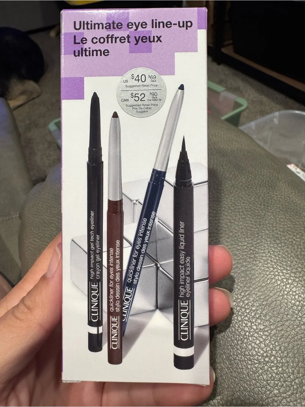 Clinique Trio Eye Liner Set — Black, Brown, Navy